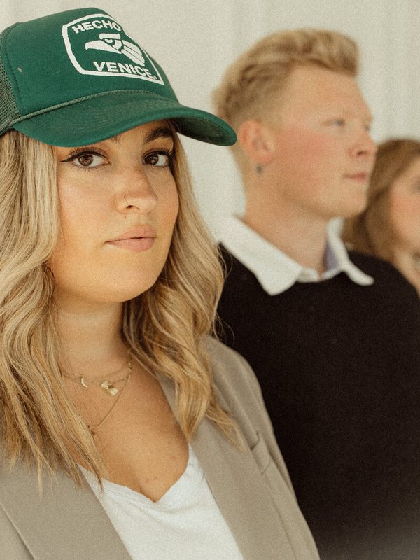 Becca with her team