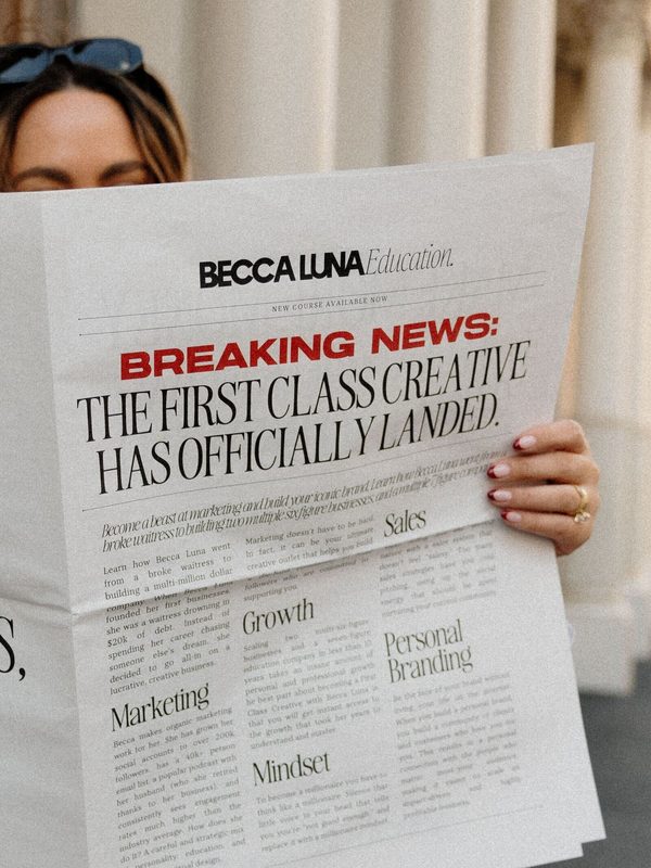 Becca Luna Education newspaper